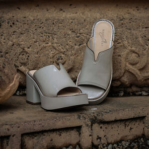 Naked Feet FREJA in‎ GREIGE Heeled Sandals